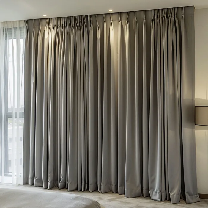 Blockouts curtains measured and installed by Bay City Blinds, Geelong