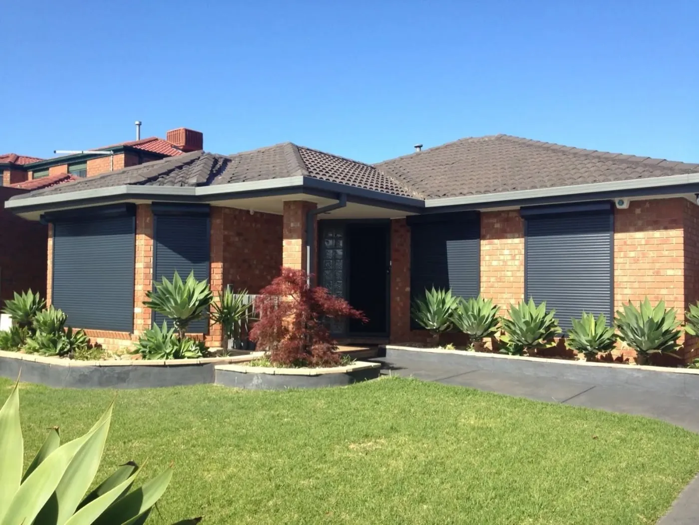 Outdoor roller shutters installed in Ocean Grove by Bay City Blinds