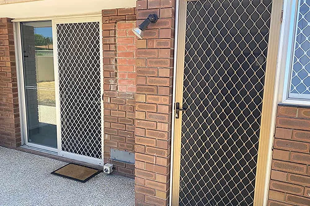 Security Doors measured and installed by Bay City Blinds, Geelong